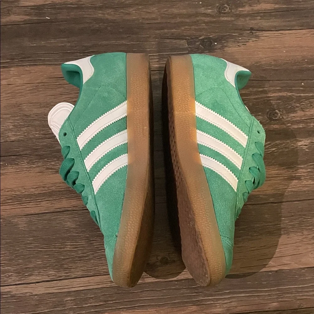 adidas Originals Men's Gazelle Shoes, Green Court Gum - Picture 7 of 16